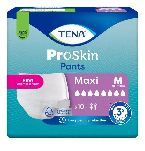 Pantalones TENA ProSkin Maxi M 80 unidades (8x10) o 40 unidades (4x10) bragas para incontinencia - Imagen 1 de 1