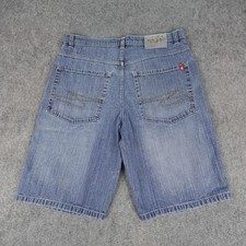 Vintage Southpole Shorts Mens 38 Blue Denim Baggy Skater Red Tab Jeans Jorts Y2K