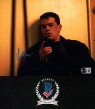 MATT DAMON SIGNED JASON BOURNE LEGENDARY ACTOR 8X10 PHOTO BECKETT COA ODYSSEY