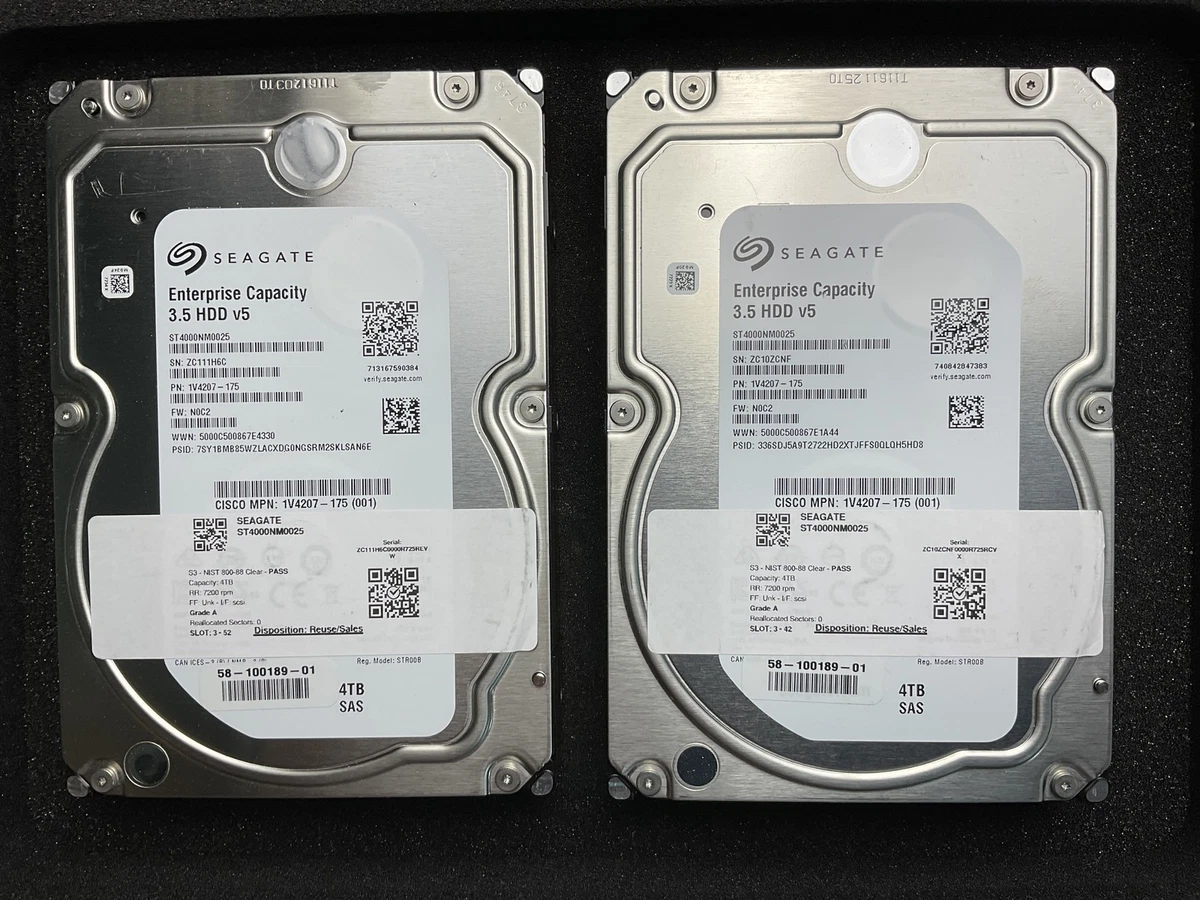Seagate SAS Internal Hard Disk Drives 4 TB Storage Capacity for