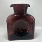 New ListingVintage Blenko Glass Double Spout Water Bottle Pitcher Amethyst Purple MCM