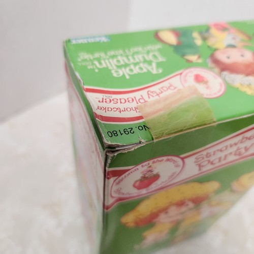 Bambola vintage Fragola Shortcake Apple Dumplin Party Pleaser con scatola tartaruga Tea Time - Foto 10 di 16