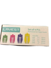 Lavest Professional Hair Clippers Guard Set 4 Piece 1 1/4 to 2in, Color Coded