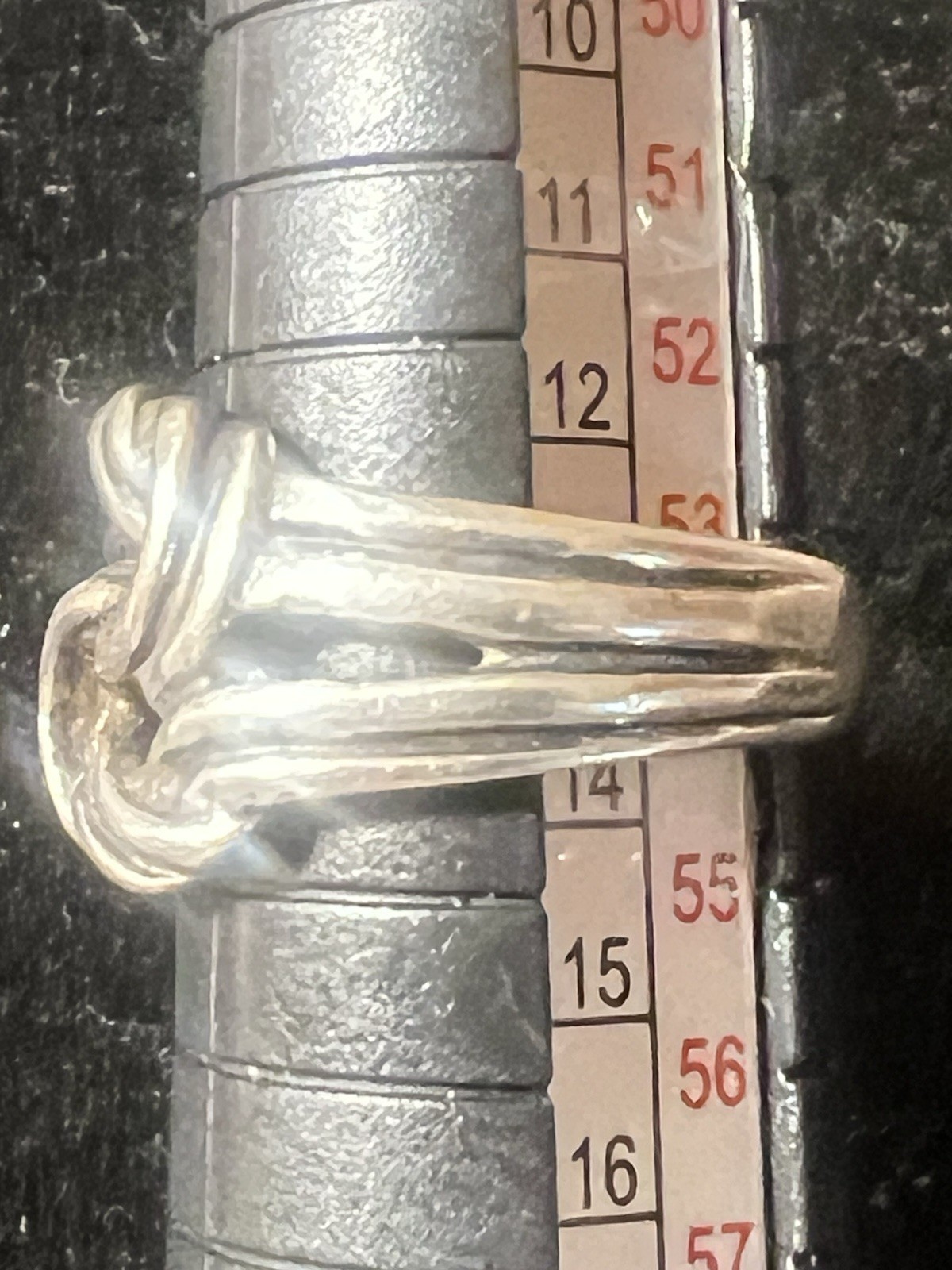 Sterling Silver Infinity Double Knot Ring Size 7 … - image 2