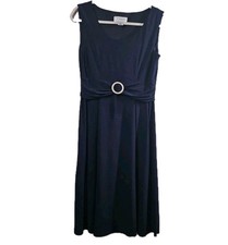 Jessica Howard Dress Women's 8 Cocktail Party Knee Length Navy  Blue