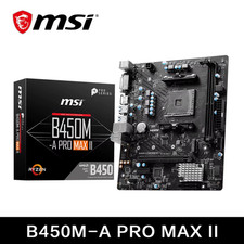AMD B450M-A PRO MAX II New Motherboard Dual-Channel DDR4 Memory M.2 SATAIII USB3