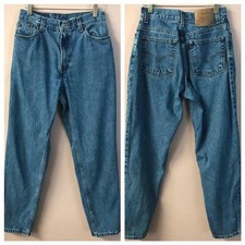 Vintage Levi s 550 Relaxed Fit Tapered Leg Medium Wash Blue Jeans Size 10 EUC
