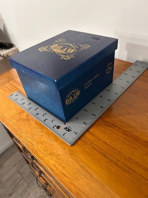 Wood Coin Storage Box for 14 slabs. Tarnish Protected. Retrofitted cigar box
