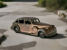 VINTAGE! DINKY TOYS 39D BUICK VICEROY SALOON 1940's ORIGINAL TYRES 
