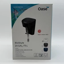 Oase BioStyle Aquarium Filter 20 Gal White Hang On Filter