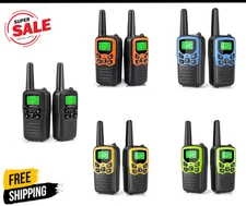 Long Range Walkie Talkie 2 set 3 mile Two Way Radio Charge Headset Waterproof