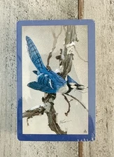 VTG Blue Jay Winter Hoyle Plastic Coated Deck of Cards Bird SEALED