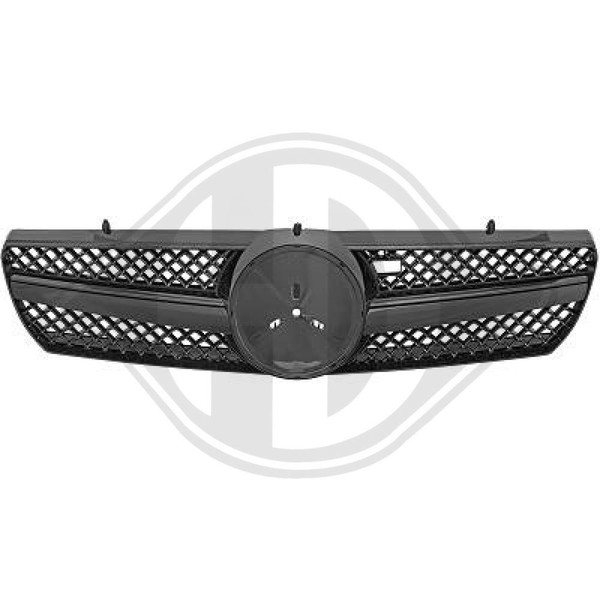 KüHlergrill KüHlergitter GläNzend Schwarz FüR Mercedes-Benz-image