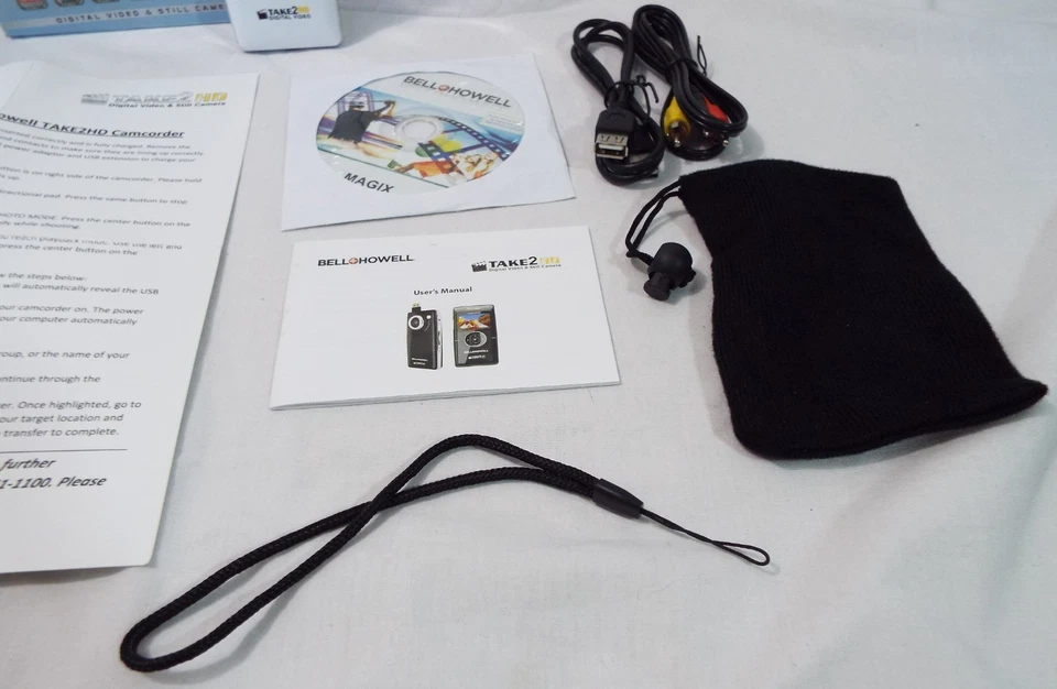 Bell + Howell Take 2 HD digital video + Still Camera 4X Zoom Not Tested PreOwned - Image 4 of 4