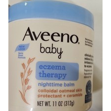 Aveeno Baby Eczema Therapy Nighttime Balm Colloidal Oatmeal 11oz New