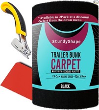 Thick Boat Trailer Bunk Carpet Kit 12ftx9in 25oz - 2