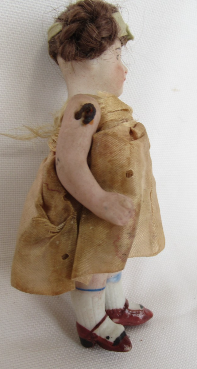 ANTIQUE BISQUE DOLL Handmade Simon Halbig 23,6 pouces de haut yeux