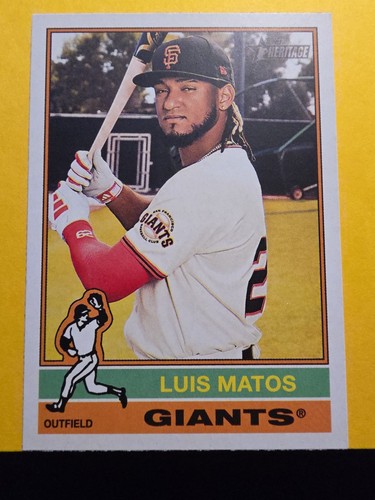 2025 Topps Heritage #113 Luis Matos | Baseball Card