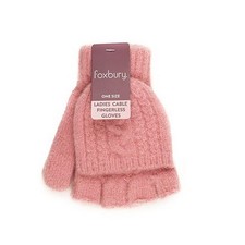 Foxbury Kabel Fingerlose Handschuhe f&uuml;r Damen (1887)
