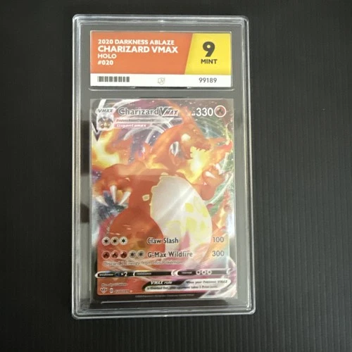 Charizard VMAX 2020 Darkness Ablaze Holo Card Ace Graded 9 Mint Pokemon TCG #20