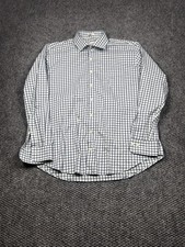 Peter Millar Shirt Mens XL Plaid Crown Comfort Long Sleeve Button Down Casual