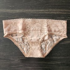 Vintage Y2K Victoria's Secret Signature Lace Hipster Panties S The Lacie Beige