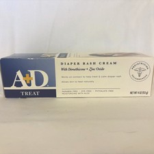 A D Diaper Rash Cream Dimethicone Zinc Oxide 4 oz