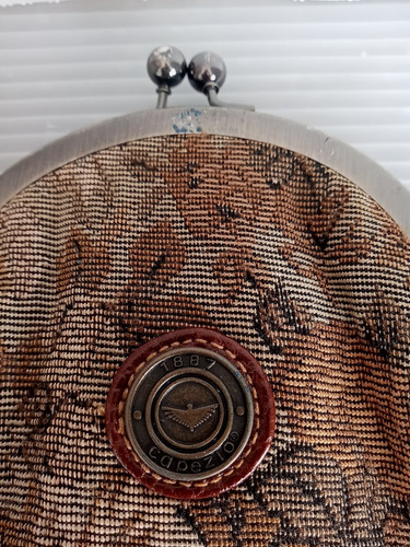 Vintage 1980's Capezio Purse Floral Strap Vegan - Picture 2 of 8