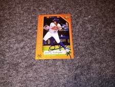 Jeremy Rodriguez Signed Card Ip New York Mets Florida State League Top Prospect