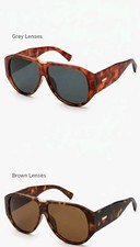 2 Pair SOJOS Retro Aviator Sunglasses 1Brown 1Gray Polarized Lens SJ2392 Bundle