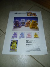 Original 1990s Twinkle Bear Advertising Press Sheet