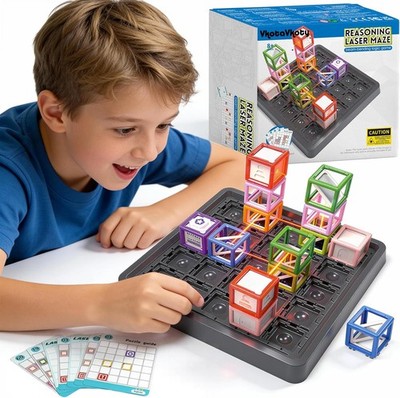 2025 New Laser Maze Reasoning Game, STEM Toys for Ages 8-13 with 60+... 