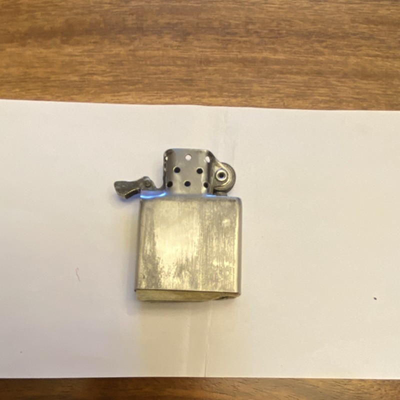 “Sterling Solid Silver .925” Korean War Zippo Extremely Rare: Acid Tested