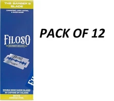 FILOSO Double Edge Blade 100/PK - PACK OF 12