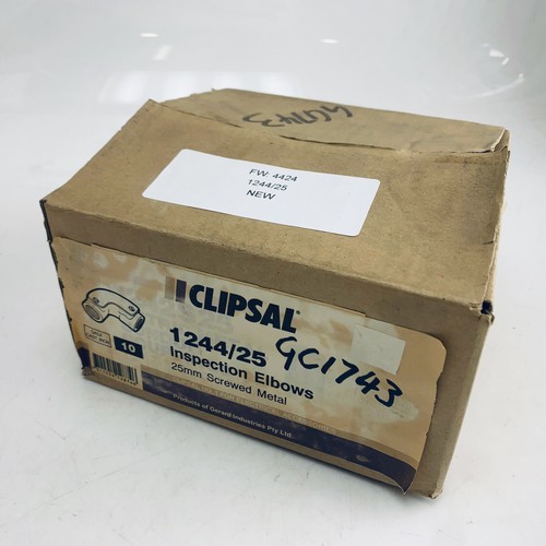 CLIPSAL 1244/25 Inspection Elbows, 25mm Galvanised Cast Iron - Picture 2 of 2