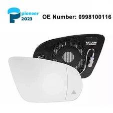 Mirror Glass Passenger Side with Heated Blind Spot for Mercedes GLC C300 2016-19