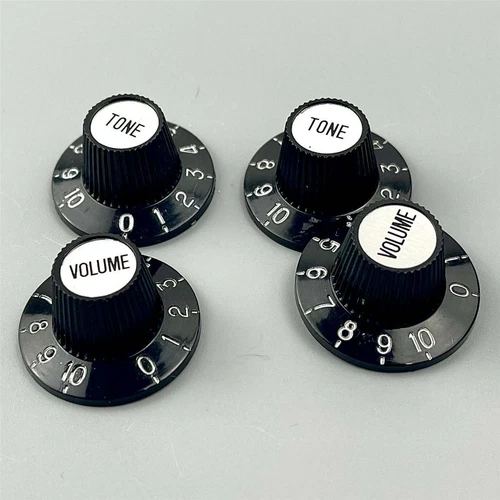 Jazzmaster Vintage Witch Hat Knob Black Gold Knobs Guitar Knobs For Gibson SG LP