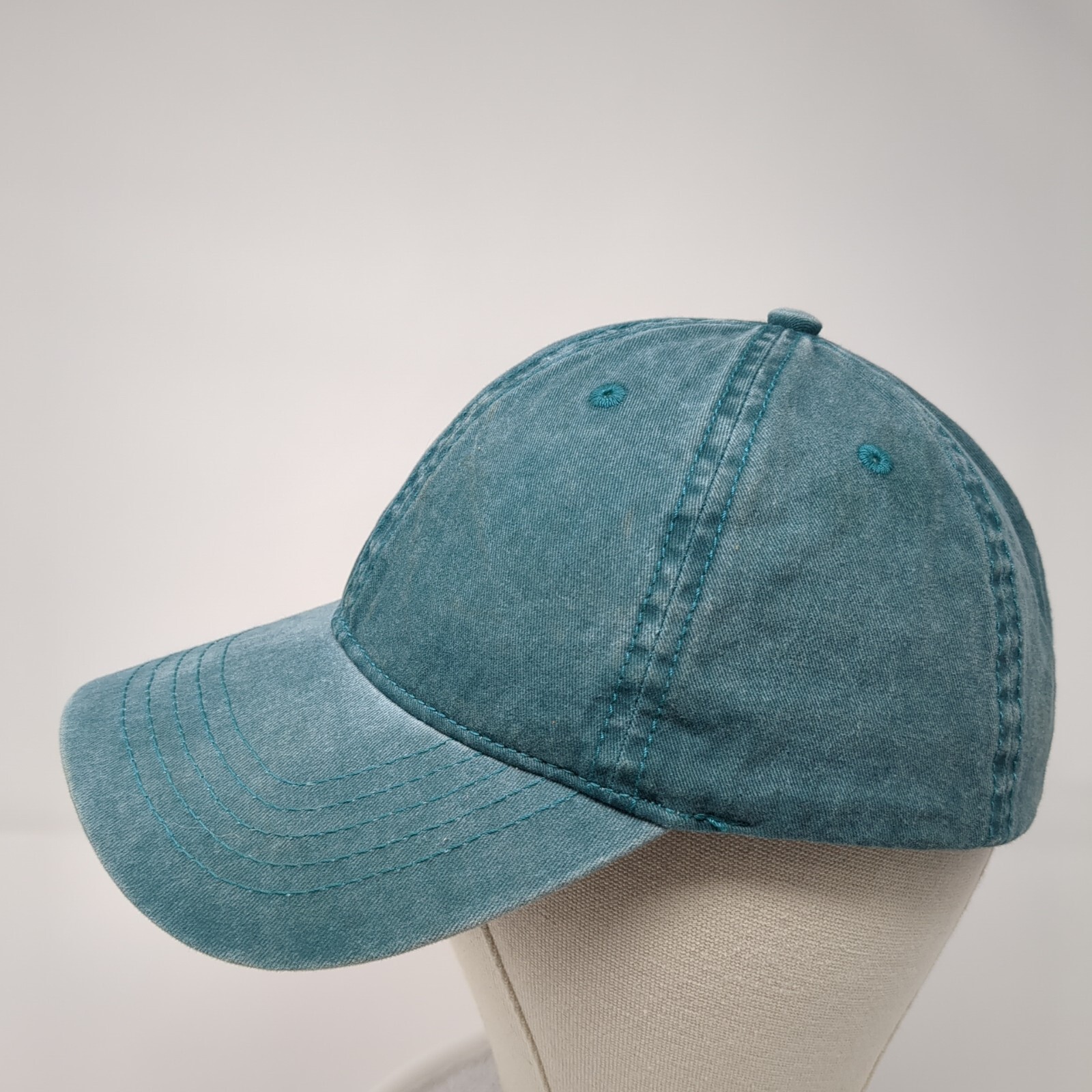 Unbranded Slideback Hat Solid Green One Size Adju… - image 3