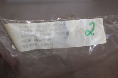 1985-1987 KAWASAKI NINJA ZX600 REAR BRAKE LINE HOSE (TOB205