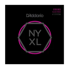 D’Addario NYXL0980 Nickel Plated Electric Guitar Strings,Super Light,8-String,09