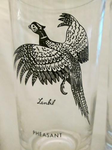 Vintage MCM Lanbil Spiel Vögel Gläser - Gruppen von 2 bis 4 Stück - Bild 11 von 23