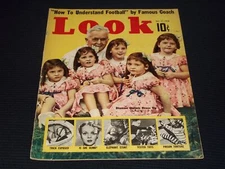 1938 OCTOBER 11 LOOK MAGAZINE - DIONNE QUINTS FRONT COVER - E 20279