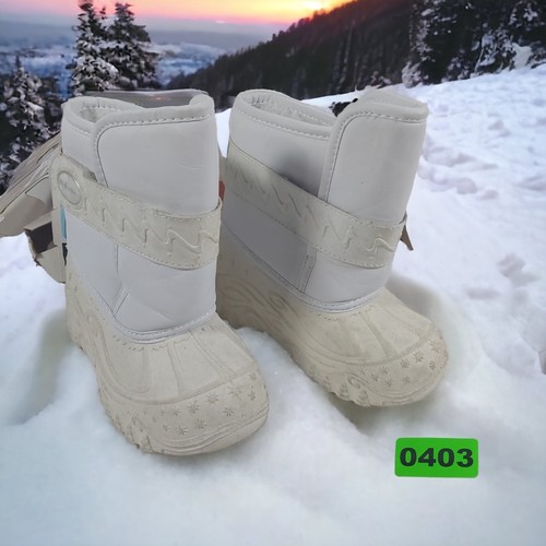 Stride Rite White Thermolite Cold Front II Snow Boots Toddlers Girls 9M Winter eBay