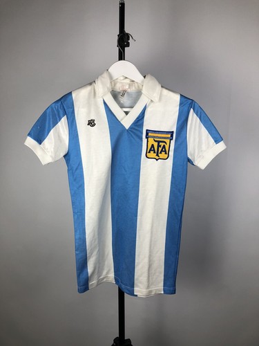 80s 90s TRO ARGENTINA AFA TEAM JERSEY Blue White Archive Vintage Mens Small
