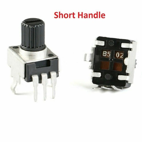 RV09 Potentiometer 1K/5K/10K/50K/100K Vertical Round Shaft Plum Handle 0932 Pot - Picture 6 of 7