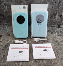2 x Phomemo D30 Green Mini Pocket Thermal Label Bluetooth Wireless Printer (B)