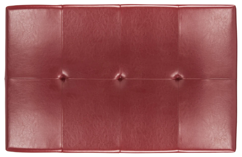 Otomana de cóctel SAFAVIEH Jordan | Roja | Foto 4 de 4