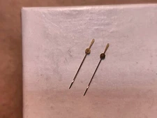 2 Genuine Original Factory NOS Bulova Accutron 214 Gilt Sweep Second Hands