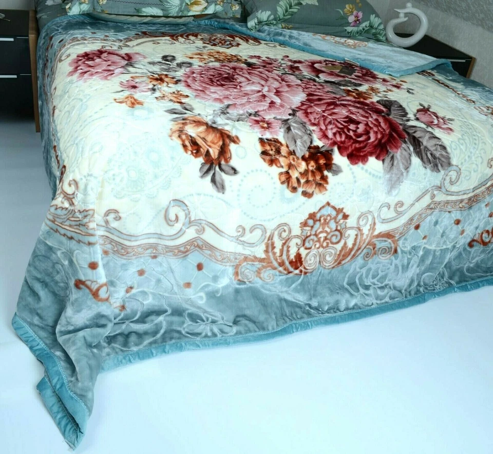 2 x Kuscheldecke 200 x 230 cm, Doppelseitige Decke 2 Ply , 3 kg - Bild 2 von 4