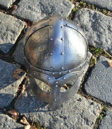 Christmas Medieval 18GA SCA LARP Medieval Viking Ocular Helmet UH09 - Picture 2 of 3